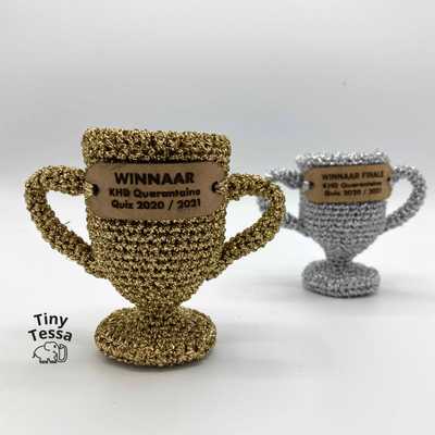 The crocheted winners cup
